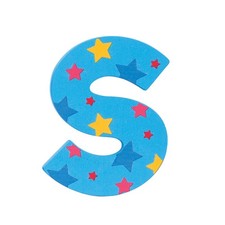 Star Letter S Blue 