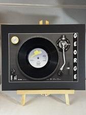 George Michael - Freedom 7" Single Vinyl on Record Player Print Wham Music