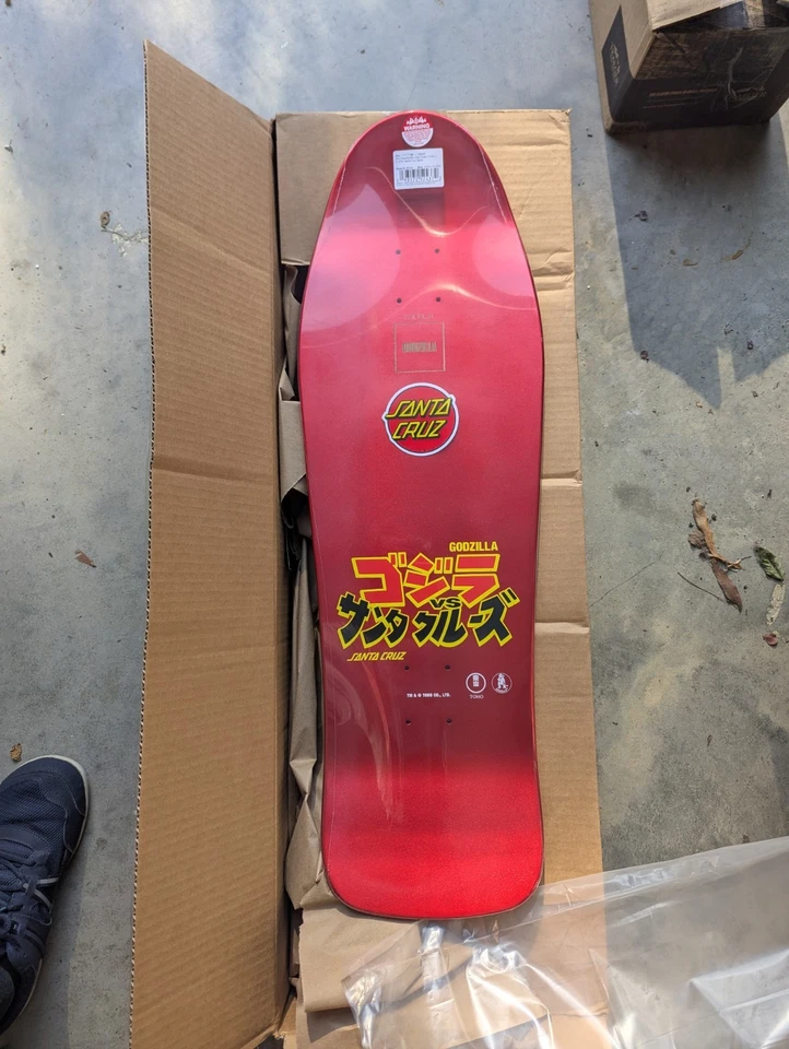 SANTA CRUZ SHIN GODZILLA KNOX FIREPIT TABLA DE SKATE EN MANO ENVÍO EL MISMO/AL DÍA SIGUIENTE Foto 3 de 4