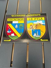 Carte postale blason adhésif  ARCACHON LE PYLA