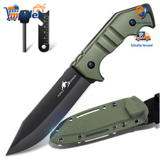 Survival Messer D2 Stahl Kydex Scheide G10 Griff