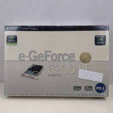 EVGA NVIDIA eGeForce 6200 LE 256MB PCI-E Graphics Card New Sealed Retro PC