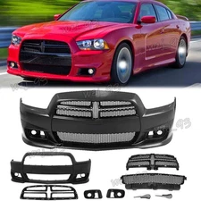 SRT8 SRT-8 HELLCAT STYLE FRONT BUMPER CONVERSION KIT FOR 11-14 DODGE CHARGER