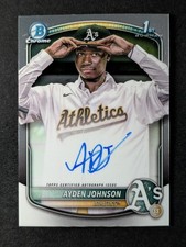 2025 Bowman Chrome AYDEN JOHNSON 1st Bowman On Card Auto Prospect #CPA-AJ