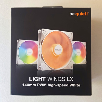 be quiet! Light Wings LX 140mm PWM High-Speed White ARGB Fan 2100RPM BL131