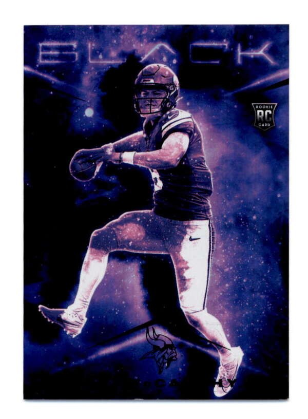 J.J. MCCARTHY 2024 PANINI BLACK #SM-JJM RARE ROOKIE SMOKE SCREEN SSP T6091