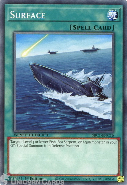 SBC1-ENC16 Surface :: Common 1st Edition YuGiOh Card