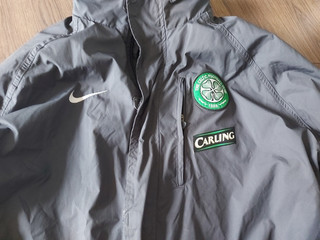 CELTIC 2008 Nike retro COAT clima fit Waterproof Jacket L Rare FOR AWAY SHIRT