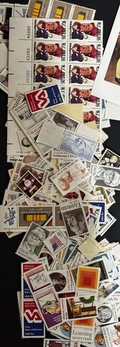 Mint USPS UNUSED .10 .13 .15 .18 ~1250 STAMPS PLATE BLOCK SINGLE Postage FV $171 - Picture 4 of 5