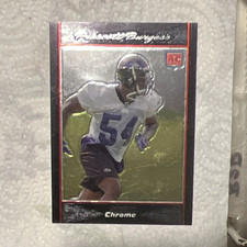 Topps 2007 Bowman Chrome Prescott Burgess Baltimore Ravens #BC36 Rookie Card. rookie card picture
