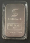RARE ENGELHARD SCOTIA BANK 1 OZ 999 FINE SILVER BAR 1000 MINTED estate