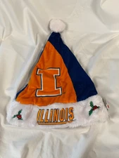 Fighting Illini University of Illinois Santa Hats NWT 17"