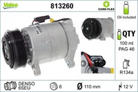 Valeo 813260 Kompressor FüR Klimaanlage Klimakompressor Kompressor Klima