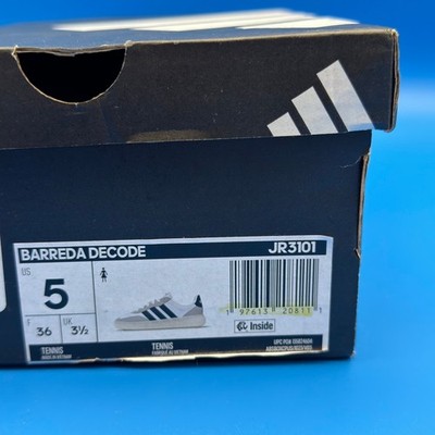 Adidas Barreda Decode White Grey Black JR3101 Size 5