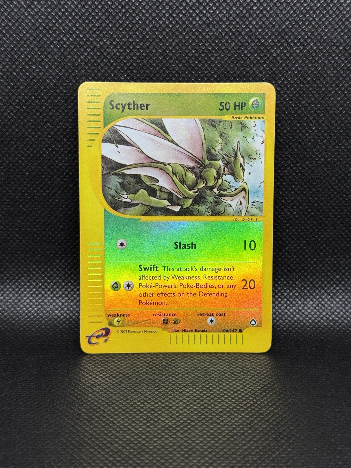Pokemon Scyther Aquapolis Reverse Holo Card 106/147 Holo NM