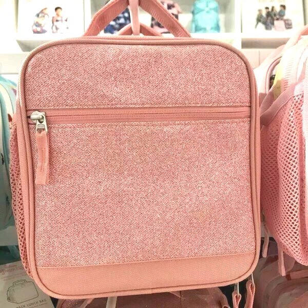 PONY Borsa Pottery Barn scuola Disney glitter PRANZO ACQUA unicorno ragazza viaggio pre k?.