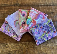 6 Fat Quarters Bundle Tula Pink Full Moon Forest II Blossom Honey Colorway