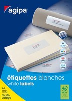 Agipa Universal Etiketten 63,5 X 72 Mm Weiß 1.200 Etiketten