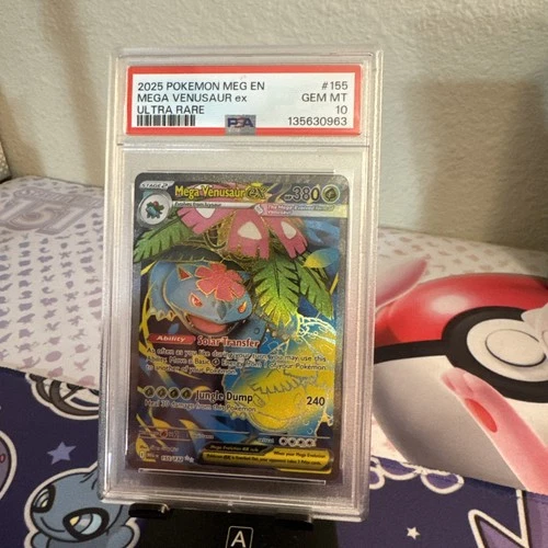 Pokemon Mega Venusaur ex 155/132 Me01: Mega Evolution Holo PSA 10