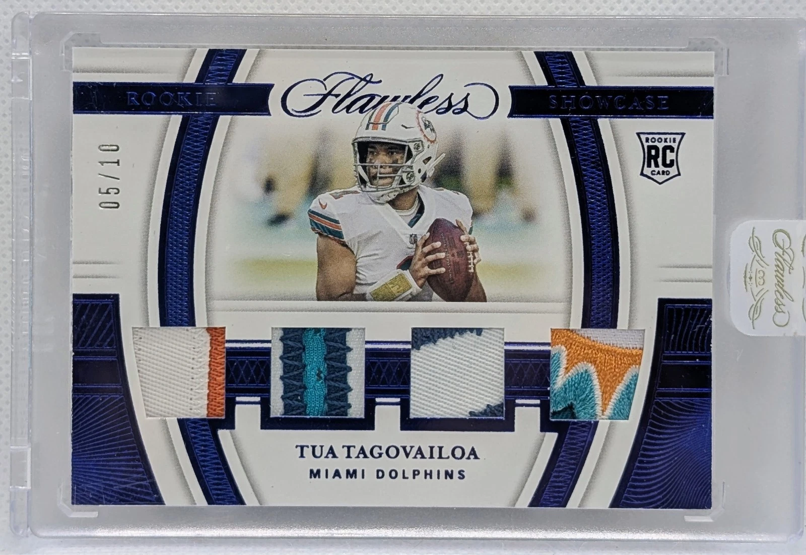 Tua Tagovailoa Panini Flawless Rookie Showcase Memorabilia #RS4 Base