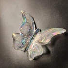 Vtg Fenton Iridescent Art Glass Butterfly Figurine Paperweight Home Decor 4"L