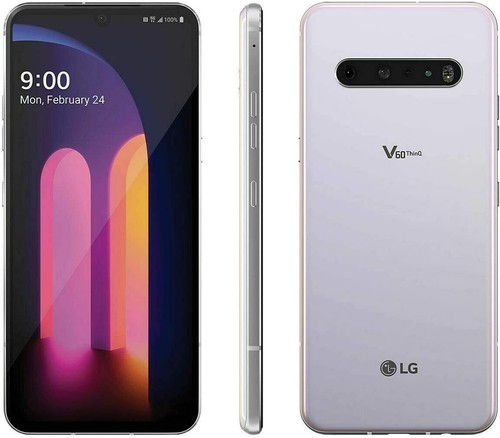 LG V60 ThinQ 5G 6.8" 128GB 8GB LM-V600TM T-Mobile Unlocked White Excellent