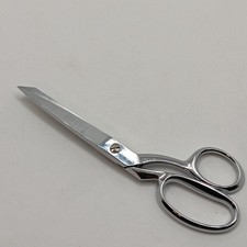 Vintage Gingher 8" Shears Chrome Italy Scissors Right Hand New