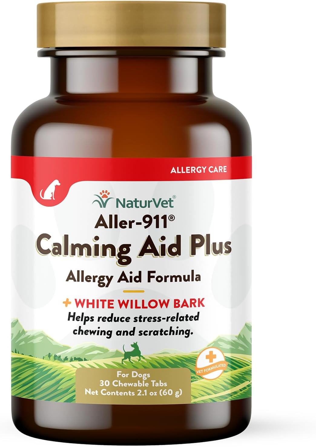 NaturVet Aller-911 Calming Aid & Allergy Aid Dog Supplement 