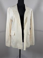NWT Jason Wu Cream Open Front Blazer Jacket Size Small