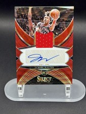 2024-25 Panini Select Ja'Kobe Walter Rookie Jersey Auto Prizm 65/99 Raptors