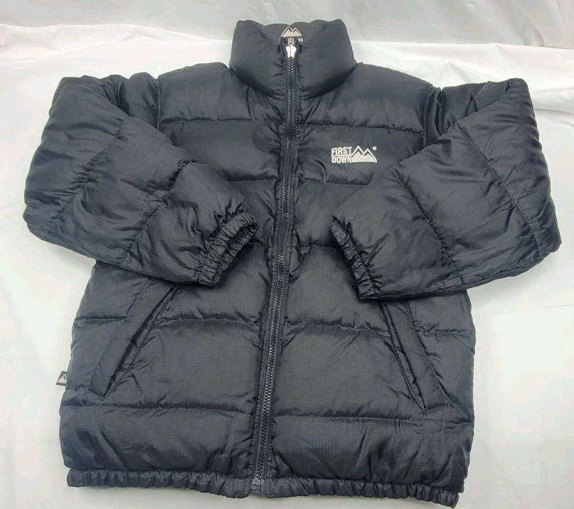 First Down Reversible Down Jacket Black Mens - image 1