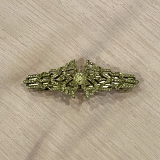 Vintage Gold Filigree Open Work Hair Barrette Made In France