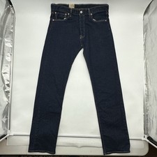 Levi's 501 Regular Straight Leg Size 33x34 Dark Wash Stretch Denim Jeans NWT