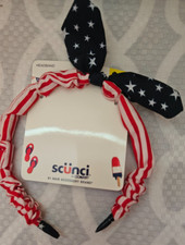 Scunci Patriotic Red White Blue Headband/ 4th Of July Party Hair Accessories