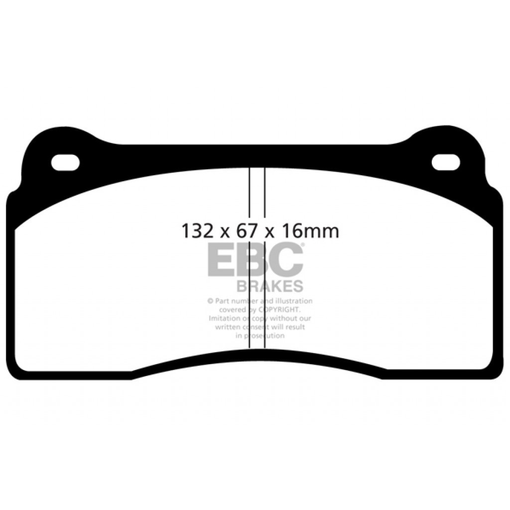EBC For Aston Martin Vanquish 2002-2004 Front Brake Pads Orangestuff 5.9