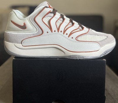 Size 11 - Nike KD 18 Rise Texas Longhorns Soft Pearl Campfire Orange HV1992-003