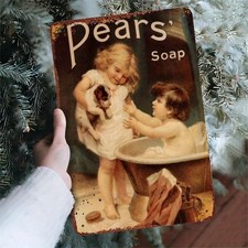 Antique Tin Metal Signs Home D cor 8x12 Painting: Gift for Dog Lovers Rottweiler