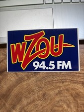 WZOU 94.5 FM BOSTON MA RADIO STATION BUMPER STICKER DECAL 5" 80S 90S RARE VTG