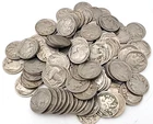100 Unsearched Buffalo Nickel 5C Circulated Lot. H178