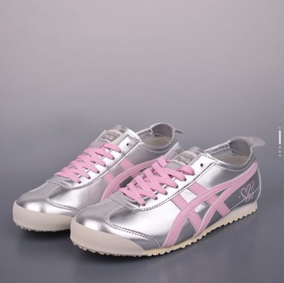 Onitsuka Tiger MEXICO 66 Silver/Pink Metallic Casual Skate Shoes