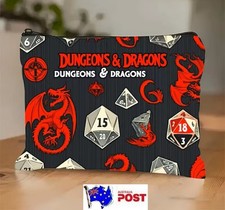 Dungeons & Dragons Design Accessory Dice Bag Carry Case Pencil Case With Zipper