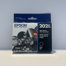 Epson 202XL Black Ink Cartridge High Capacity Genuine New Factory Sealed 07/2026