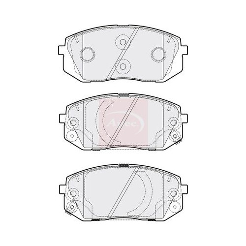 For KIA SPORTAGE III SL 2009 to 2017 BRAKE PADS (FRONT) (R90) PAD2193