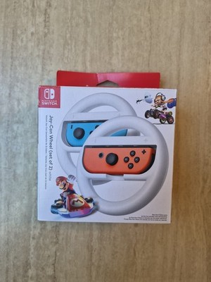 Nintendo Official Joy-Con Wheel Accessory - Set of 2 White - Used with box