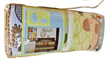 Lil Kids Safari Fun Collection 4 Piece Crib Set Gender Neutral Quilt Sheet