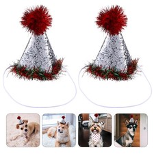 2 Piezas Sombrero Cosplay Mascota Accesorios para Perros Pequeños Gato Sombreros de Fiesta Temáticos