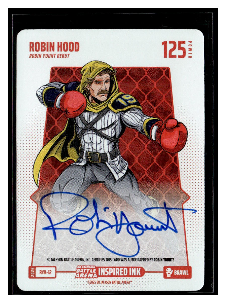 Bo Jackson Battle Arena Griffey #RYA-12 Robin Hood Robin Yount Brawl Auto