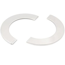 3 Pack 4-Inch Wall Split Flange Stainless Steel Round Escutcheon Plate