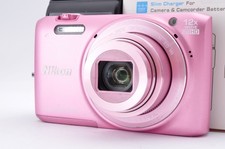 Nikon COOLPIX S6800 Pink 16.0MP 12X Zoom Digital Camera Charger 8G SD Card Japan