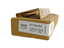 EMTEK 87100US4 CABINET EDGE PULL-3, US4